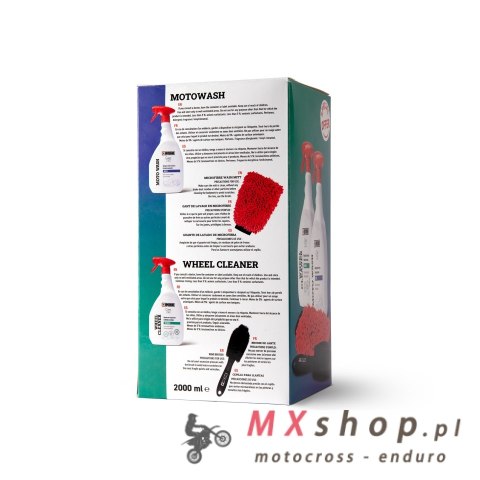 IPONE CLEANING KIT (MOTO WASH+WHEEL CLEANER) ZESTAW DO MYCIA MOTOCYKLA (CARELINE) (4) IPONE CLEANING KIT (MOTO WASH+WHEEL CLEANER) ZESTAW DO MYCIA MOTOCYKLA (CARELINE) (4)