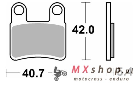 SBS KLOCKI HAMULCOWE KH257/2 (PARKING BRAKE PAD - HAMULEC POSTOJOWY) KYMCO MAXXER / MXU '08-'14 STREET STANDART CERAMIC KOLOR CZ SBS KLOCKI HAMULCOWE KH257/2 (PARKING BRAKE PAD - HAMULEC POSTOJOWY) KYMCO MAXXER / MXU '08-'14 STREET STANDART CERAMIC KOLOR CZ