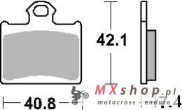 SBS KLOCKI HAMULCOWE KH602 OFF-ROAD SINTER KOLOR ZŁOTY PASUJE DO: KTM FREERIDE, SX85 TYŁ