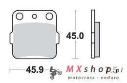 SBS KLOCKI HAMULCOWE KH84 OFF-ROAD SINTER KOLOR ZŁOTY