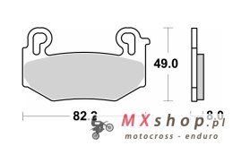 SBS KLOCKI HAMULCOWE KH779 STREET PERFORMANCE (EXCEL) SINTER KOLOR ZŁOTY PASUJE DO: BMW R 1300 GS '24-, R 1300GS TRIPLE BLACK '2