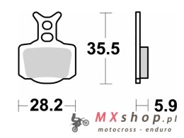 SBS KLOCKI HAMULCOWE OFF-ROAD SINTER KOLOR ZŁOTY PRZÓD/TYŁ KTM 50 SX '24-, SX-E3/5 E-BIKE '23-, HUSQVARNA TC 50 '24-, EE 3/5 E-B