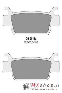 DELTA BRAKING KLOCKI HAMULCOWE KH410 HONDA TRX - ZASTĘPUJĄ DB2015MX-D ORAZ DB2015QD-D