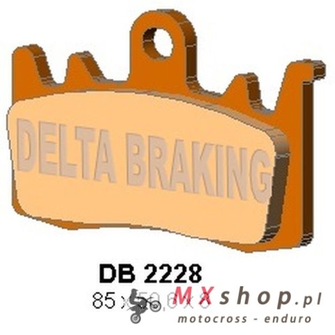 DELTA BRAKING KLOCKI HAMULCOWE KH630 PRZÓD APRILIA TUONO 1000/1100 '13-'16, CAPONORD 1200 '13-'17, BMW F 800/900R '15-'22, S1000 DELTA BRAKING KLOCKI HAMULCOWE KH630 PRZÓD APRILIA TUONO 1000/1100 '13-'16, CAPONORD 1200 '13-'17, BMW F 800/900R '15-'22, S1000
