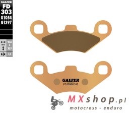 GALFER KLOCKI HAMULCOWE KH159 SPIEK METALICZNY (ZŁOTE) ATV POLARIS