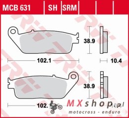 TRW ZF KLOCKI HAMULCOWE KH196 SINTER YAMAHA RA 125/400 X-MAX '17-, YP 125/250 X-MAX '10-'16, YP 400 X-MAX '13-'16 PRZÓD