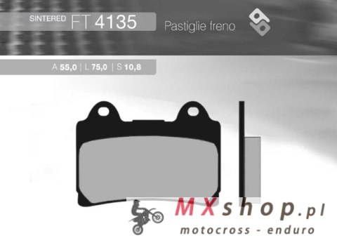 BRENTA KLOCKI HAMULCOWE KH123 SPIEK METALICZNY YAMAHA (ZŁOTE) (FT 4135) BRENTA KLOCKI HAMULCOWE KH123 SPIEK METALICZNY YAMAHA (ZŁOTE) (FT 4135)