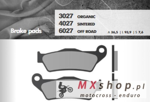 BRENTA KLOCKI HAMULCOWE KH181 SPIEK METALICZNY (ZŁOTE) OFF ROAD ZACISK BREMBO PRZÓD NP. KTM SX/EXC (FT 6027) BRENTA KLOCKI HAMULCOWE KH181 SPIEK METALICZNY (ZŁOTE) OFF ROAD ZACISK BREMBO PRZÓD NP. KTM SX/EXC (FT 6027)