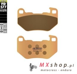 GALFER KLOCKI HAMULCOWE SPIEK METALICZNY (ZŁOTE) STREET TYŁ HARLEY DAVIDSON XL 883 SUPERLOW '08-'14; RH 1250 SPOSTER S '21-'23