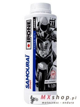 IPONE SAMOURAI SCOOT 2T OLEJ DO MIESZANKI 100% SYNTHETIC 1L (ZAPACH TRUSKAWKOWY) (AKC) (15) ZASTĘPUJE 800118