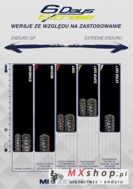 METZELER OPONA 140/80-18 MCE 6 DAYS EXTREME FIM SUPER SOFT 70M TT M+S TYŁ DOT 50/2021