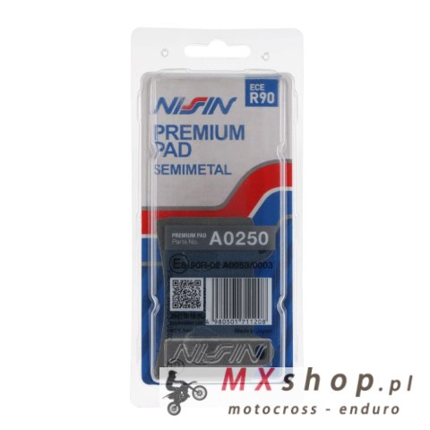 NISSIN KLOCKI HAMULCOWE KH123 PREMIUM SEMI-METALLIC (SPIEK METALICZNY) (ECE R90) (MADE IN JAPAN) (2P-228NS) NISSIN KLOCKI HAMULCOWE KH123 PREMIUM SEMI-METALLIC (SPIEK METALICZNY) (ECE R90) (MADE IN JAPAN) (2P-228NS)