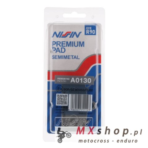 NISSIN KLOCKI HAMULCOWE KH158 PREMIUM SEMI-METALLIC (SPIEK METALICZNY) (ECE R90) (MADE IN JAPAN) (2P-214NS) NISSIN KLOCKI HAMULCOWE KH158 PREMIUM SEMI-METALLIC (SPIEK METALICZNY) (ECE R90) (MADE IN JAPAN) (2P-214NS)