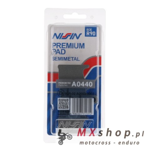 NISSIN KLOCKI HAMULCOWE KH188 PREMIUM SEMI-METALLIC (SPIEK METALICZNY) (ECE R90) (MADE IN JAPAN) (2P-248NS) NISSIN KLOCKI HAMULCOWE KH188 PREMIUM SEMI-METALLIC (SPIEK METALICZNY) (ECE R90) (MADE IN JAPAN) (2P-248NS)