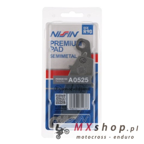 NISSIN KLOCKI HAMULCOWE KH231 PREMIUM SEMI-METALLIC (SPIEK METALICZNY) (ECE R90) (MADE IN JAPAN) (2P-257NS) NISSIN KLOCKI HAMULCOWE KH231 PREMIUM SEMI-METALLIC (SPIEK METALICZNY) (ECE R90) (MADE IN JAPAN) (2P-257NS)