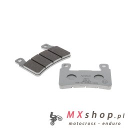 NISSIN KLOCKI HAMULCOWE KH265 / KH296 PREMIUM SEMI-METALLIC (SPIEK METALICZNY) (ECE R90) (MADE IN JAPAN) (2P-245NS)