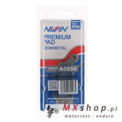NISSIN KLOCKI HAMULCOWE KH419 PREMIUM SEMI-METALLIC (SPIEK METALICZNY) (ECE R90) (MADE IN JAPAN) (2P-319NS) NISSIN KLOCKI HAMULCOWE KH419 PREMIUM SEMI-METALLIC (SPIEK METALICZNY) (ECE R90) (MADE IN JAPAN) (2P-319NS)