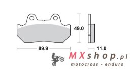 SCHUH WYPRZEDAŻ KLOCKI HAMULCOWE KH69/3 ORGANIC HONDA CBR 600 / XL 600 V 87-90, CX 650 / TURBO 83-85, CB 750 / CB 900 BOLDOR 81-