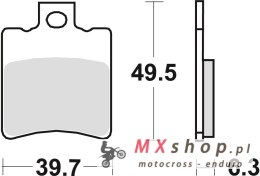 TRW ZF KLOCKI HAMULCOWE KH193 ORGANIC SUZUKI AP 95-98, UX 99-00, YAMAHA NS 50 '13-, YN 50 '97-, XN 125 00-03, PRZÓD (PROMOCJA)