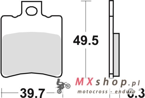 TRW ZF KLOCKI HAMULCOWE KH193 ORGANIC SUZUKI AP 95-98, UX 99-00, YAMAHA NS 50 '13-, YN 50 '97-, XN 125 00-03, PRZÓD (PROMOCJA)