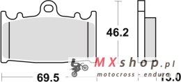 TRW ZF KLOCKI HAMULCOWE KH366 SINTER STREET SUZUKI VL 1500 INTRUDER 01-08, TYŁ (PROMOCJA)