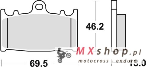 TRW ZF KLOCKI HAMULCOWE KH366 SINTER STREET SUZUKI VL 1500 INTRUDER 01-08, TYŁ (PROMOCJA)