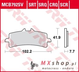 TRW ZF KLOCKI HAMULCOWE KH447 CARBON RACING (WYCZYNOWE) APRILIA RSV4 09-, DUCATI V4 PANIGALE 18-, PANIGALE 1299 15-, KAWASAKI H2