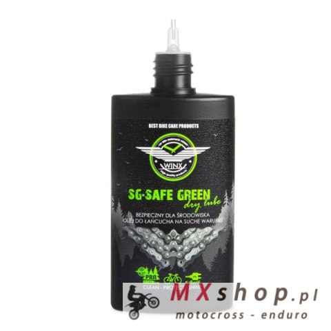 WINX OLEJ DO ŁAŃCUCHA ROWEROWEGO SG SAFE GREEN SUCHE WARUNKI 100ML WINX OLEJ DO ŁAŃCUCHA ROWEROWEGO SG SAFE GREEN SUCHE WARUNKI 100ML