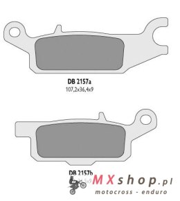 DELTA BRAKING KLOCKI HAMULCOWE KH445 YAMAHA YFM 550 GRIZZLY '11-14, YFM 700 GRIZZLY '07-18 LEWY TYŁ - ZASTĘPUJĄ DB2157MX-N ORAZ 