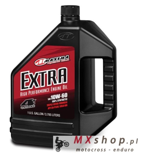 MAXIMA RACING OILS OLEJ SILNIKOWY EXTRA 10W60 100% SYNTHETIC 3.785 LITRY (4) (AKC)