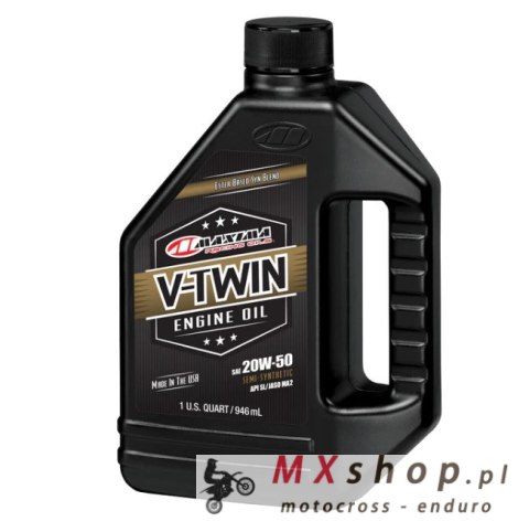 MAXIMA RACING OILS OLEJ SILNIKOWY SYNTETYCZNY V-TWIN FULL SYNTHETIC 20W50 AKC (LITER/12)
