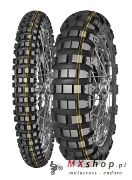 MITAS OPONA 150/70B17 ENDURO TRAIL XT+ DAKAR (PODWÓJNY ŻÓŁTY PASEK) 69T M+S TYŁ DOT 08/2025 (460114) (ZAMIENNIK:70000496)