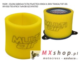 MULTI AIR DODATKOWA OSŁONA GĄBKOWA FILTRA POWIETRZA HONDA XL 600V TRANSALP (87-00), XRV 650/750 AFRICA TWIN (88-92) (HFA1705)