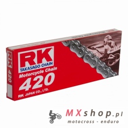 RK ŁAŃCUCH NAPĘDOWY 420-120 ZAPINKA (CL) W ZESTAWIE KOLOR STANDARD (POJEMNOŚĆ: DO 125 CCM) (18,5 KN)