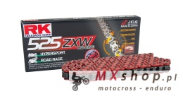 RK ŁAŃCUCH NAPĘDOWY (MOTOCROSS) 520MXZ5-120 ZAPINKA (CL) W ZESTAWIE KOLOR CZERWONY (POJEMNOŚĆ: DO 500 CCM) (37,8 KN)