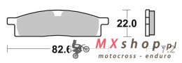SBS KLOCKI HAMULCOWE NOWOŚĆ KH119 OFF-ROAD SINTER KOLOR ZŁOTY