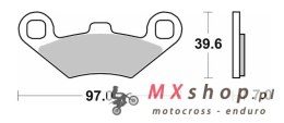 SBS KLOCKI HAMULCOWE NOWOŚĆ KH159 OFF-ROAD SINTER KOLOR ZŁOTY PASUJE DO: ATV POLARIS TRAIL BOSS, SPORTSMAN, MAGNUM, BIG BOSS