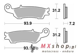 SBS KLOCKI HAMULCOWE NOWOŚĆ KH450 OFF-ROAD CARBON