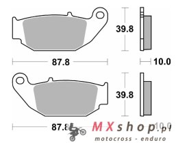 SBS KLOCKI HAMULCOWE NOWOŚĆ KH629 OFF-ROAD SINTER KOLOR ZŁOTY HONDA CRF 250L '13-'20, CRF 250RL RALLY '17-'20, CRF 300L/LR '21,