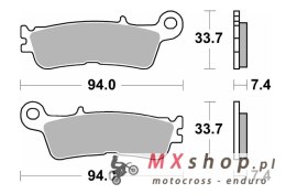 SBS KLOCKI HAMULCOWE NOWOŚĆ KH755 OFF-ROAD RACING SINTER KOLOR ZŁOTY FANTIC XX 125, XEF/XXF 250/450, XEX 250 '22-, YAMAHA YZ 250
