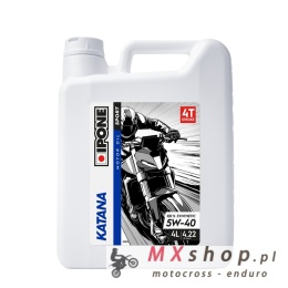 IPONE KATANA 5W40 OLEJ SILNIKOWY 100 % SYNTETYK 4L (ESTER, MA2) ZALECANY DO BMW (AKC) (6)ZASTĘPUJE 800363