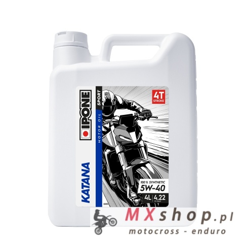IPONE KATANA 5W40 OLEJ SILNIKOWY 100 % SYNTETYK 4L (ESTER, MA2) ZALECANY DO BMW (AKC) (6)ZASTĘPUJE 800363