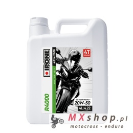 IPONE R4000 20W50 OLEJ SILNIKOWY SEMISYNTETYK 4L (ESTER, MA2) (AKC) (6)ZASTĘPUJE 800044