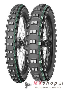 MITAS OPONA 110/100-18 TERRA FORCE-EX SM SUPER LIGHT (TECHNICAL ENDURO) (ZIELONY PASEK) 64R TYŁ TT DOT 15/2025 (zamiennik : 7000