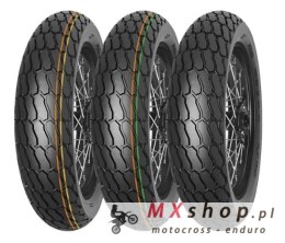 MITAS OPONA 130/80-19 (27x7-19) FLAT TRACK SUPER SOFT NHS TT (POMARAŃCZOWO-ZIELONY PASEK) PRZÓD/TYŁ DOT 2025 (DOT:XVDP) (NOWOŚĆ 