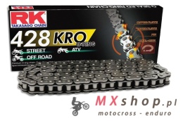 RK ŁAŃCUCH NAPĘDOWY 428KRO-140 (O-RING) ZAKUWKA (CLF) W ZESTAWIE KOLOR STANDARD (POJEMNOŚĆ: DO 250 CCM) (24 KN)