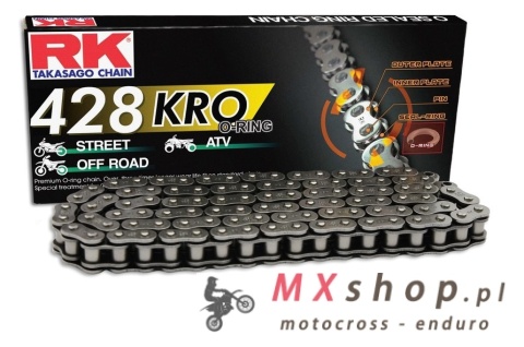 RK ŁAŃCUCH NAPĘDOWY 428KRO-140 (O-RING) ZAKUWKA (CLF) W ZESTAWIE KOLOR STANDARD (POJEMNOŚĆ: DO 250 CCM) (24 KN) RK ŁAŃCUCH NAPĘDOWY 428KRO-140 (O-RING) ZAKUWKA (CLF) W ZESTAWIE KOLOR STANDARD (POJEMNOŚĆ: DO 250 CCM) (24 KN)