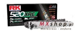 RK ŁAŃCUCH NAPĘDOWY 520XRE-110 (XW-RING) ZAKUWKA (CLF) W ZESTAWIE KOLOR STANDARD (POJEMNOŚĆ: DO 800 CCM) (36,5 KN)