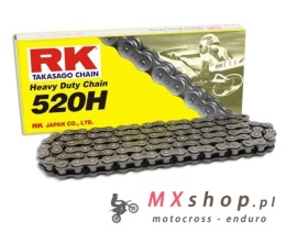 RK ŁAŃCUCH NAPĘDOWY 520H-110 ZAPINKA (CL) W ZESTAWIE KOLOR STANDARD (POJEMNOŚĆ: DO 250 CCM) (34,3 KN)
