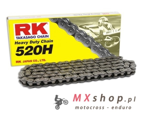 RK ŁAŃCUCH NAPĘDOWY 520H-120 ZAPINKA (CL) W ZESTAWIE KOLOR STANDARD (POJEMNOŚĆ: DO 250 CCM) (34,3 KN) RK ŁAŃCUCH NAPĘDOWY 520H-120 ZAPINKA (CL) W ZESTAWIE KOLOR STANDARD (POJEMNOŚĆ: DO 250 CCM) (34,3 KN)